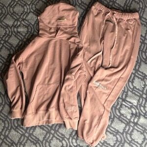 Essentials Dusty Rose Hoodie and Joggers Set